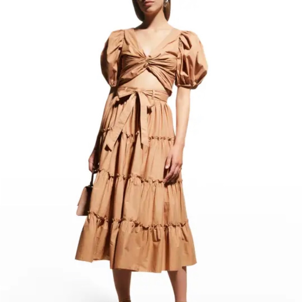 Cinq a sept SET Vada puff sleeve Top and Jackie Ruffle Skirt Medium